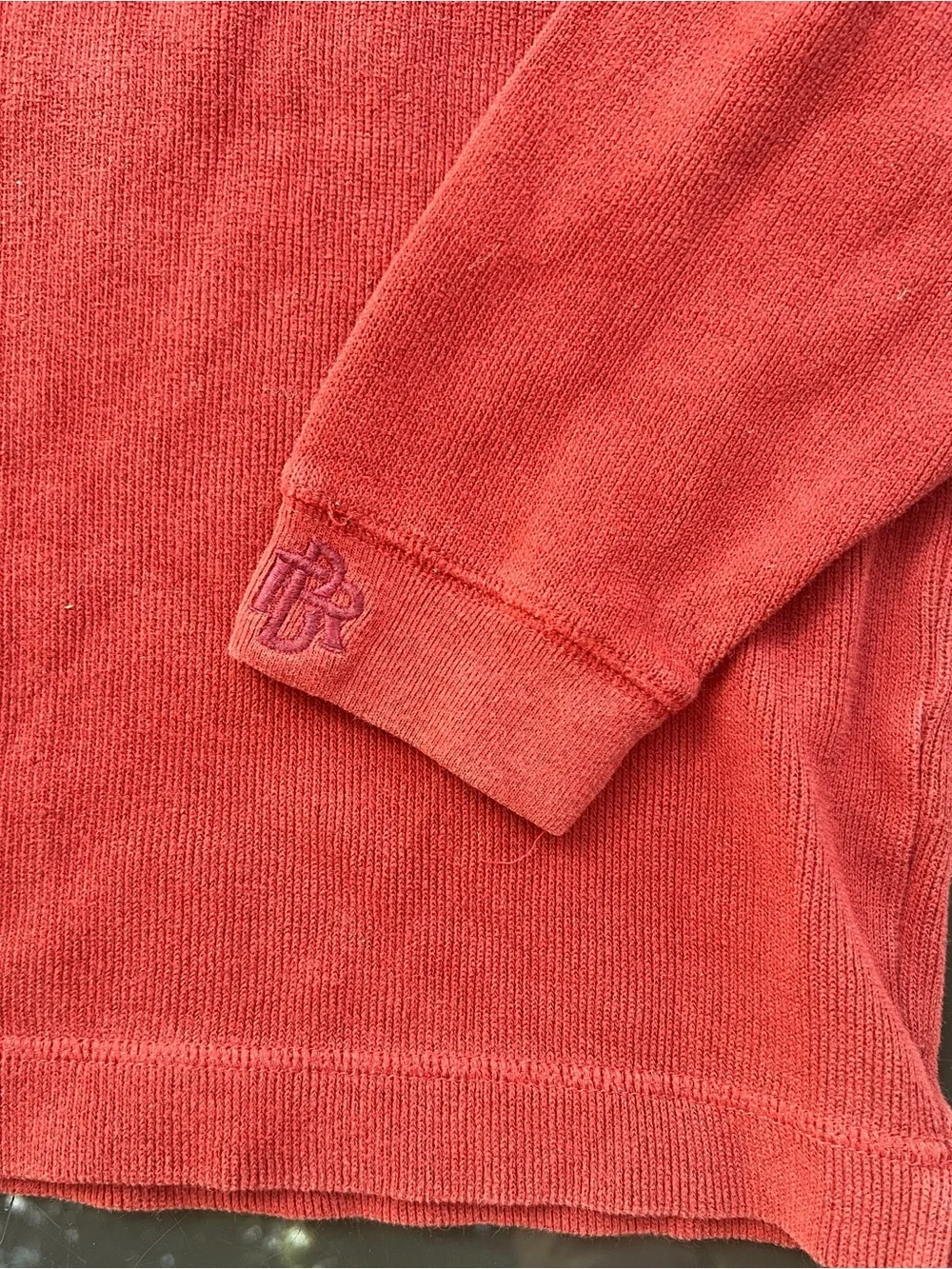 Vintage Y2K Ribbed Shirt Men XS Minimal Blank Heavy Cotton Blue Banana Republic